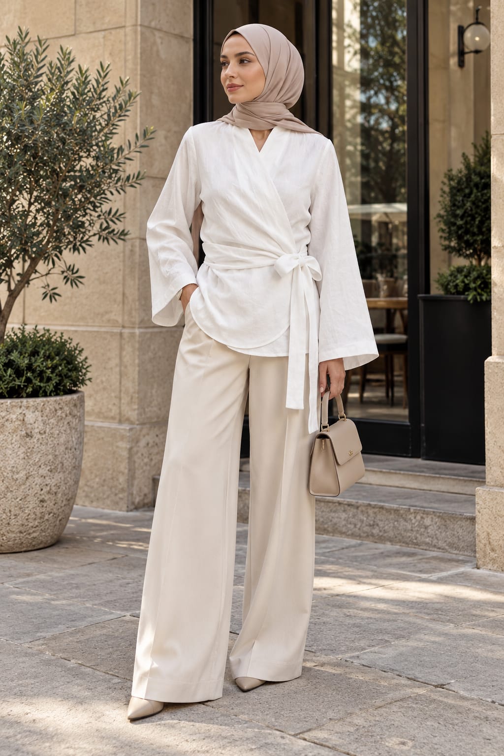 Blouse cache-cœur