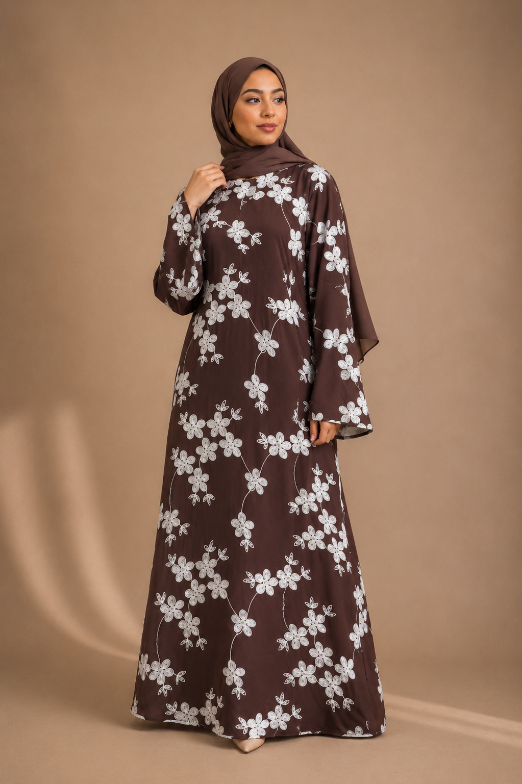 Robe Lilia marron