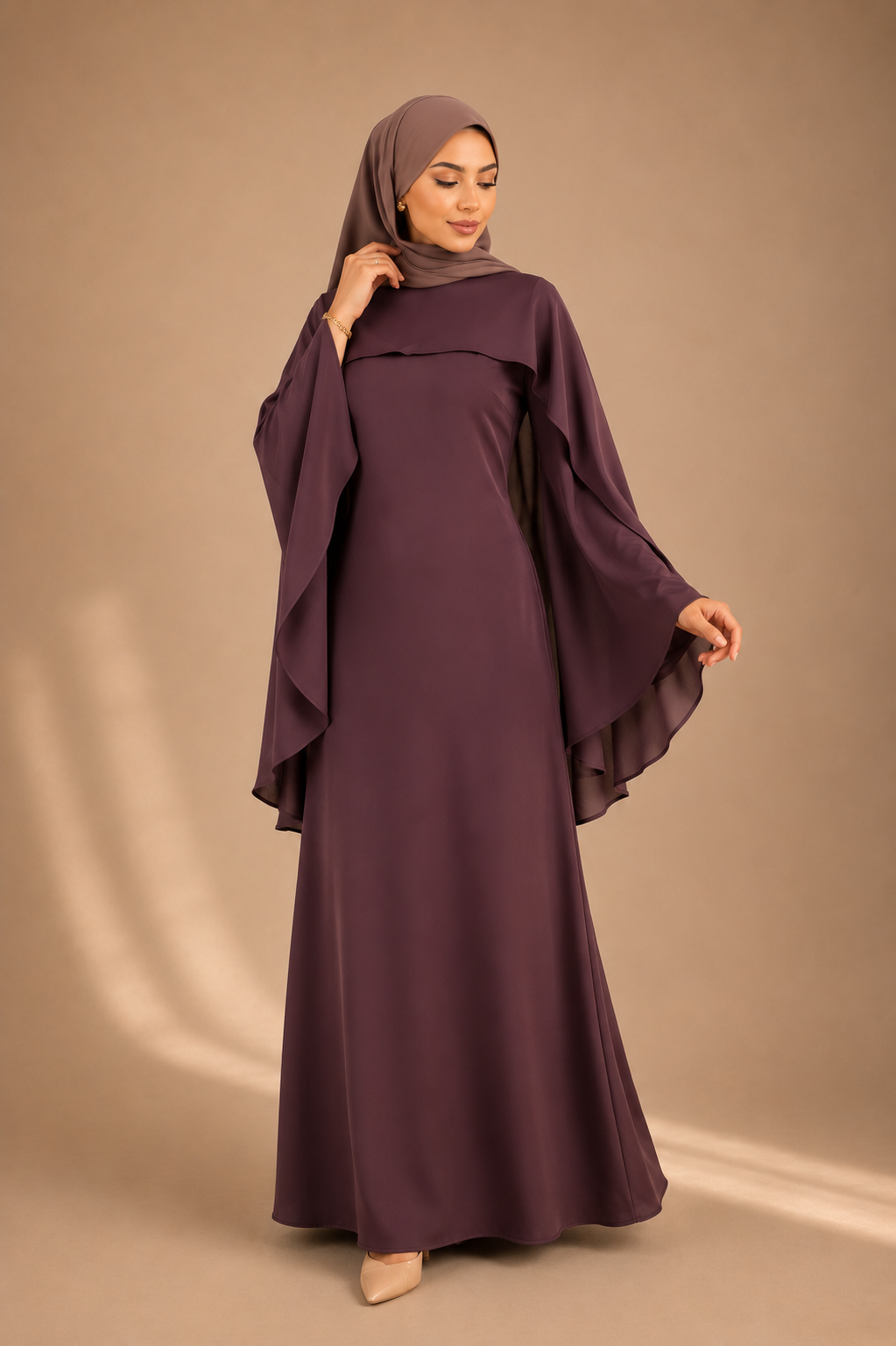 Robe Haya Luxe violet profond