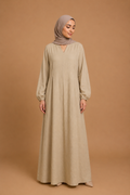 Robe en lin Camélia Olive clair