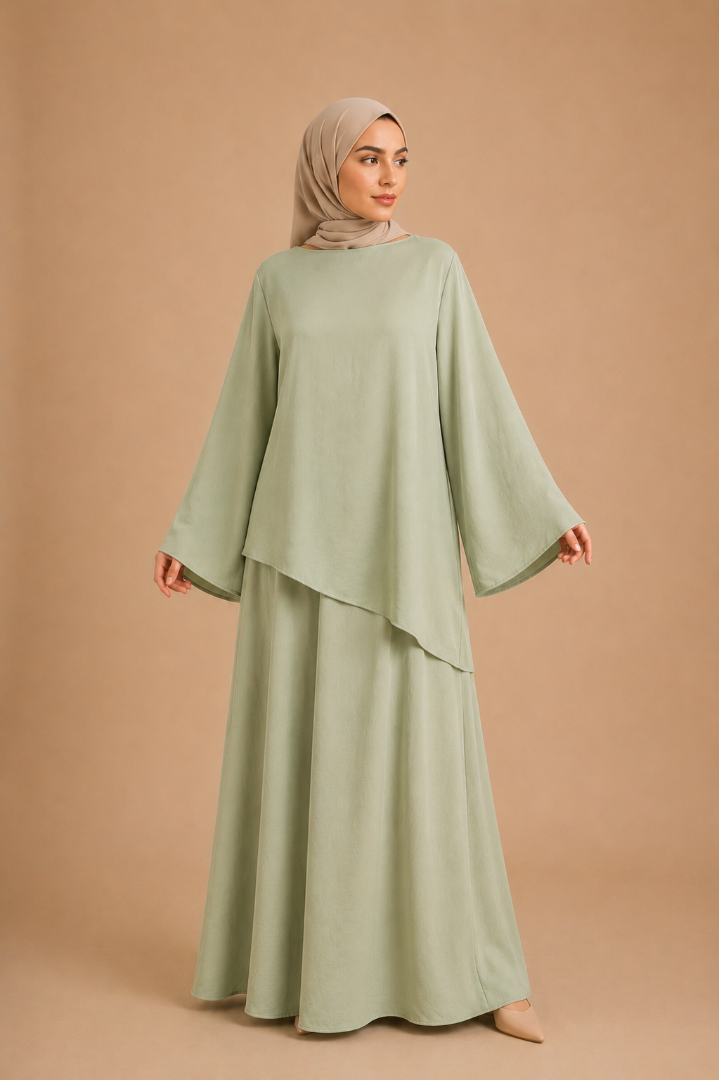 Ensemble asymétrique avec jupe