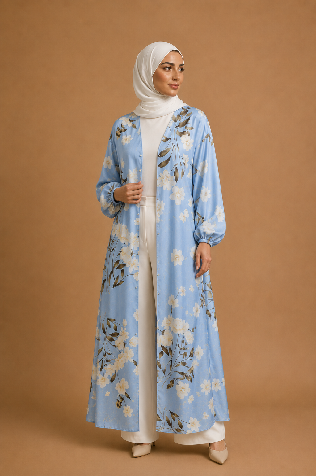 Robe Kimono bleue Salma