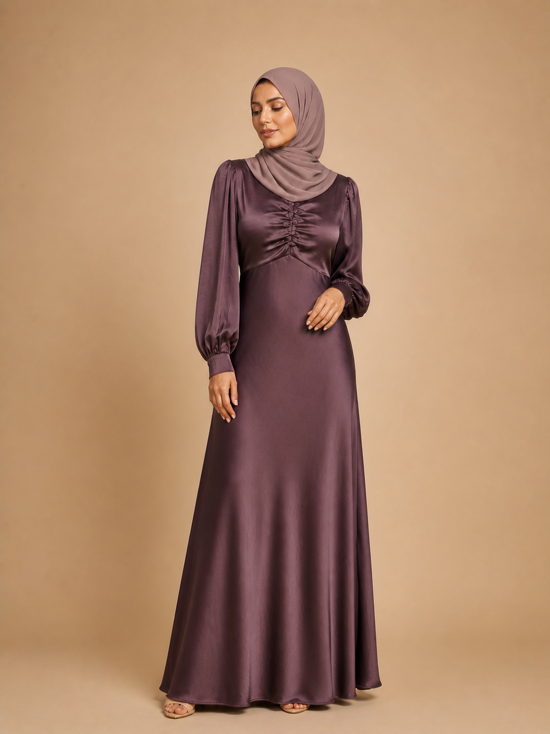 Basma satin dress