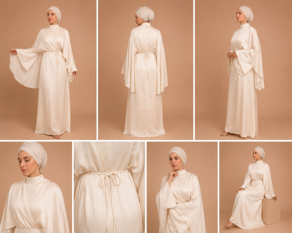 Haya Luxury Beige Dress