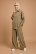 Ensemble Amal beige olive