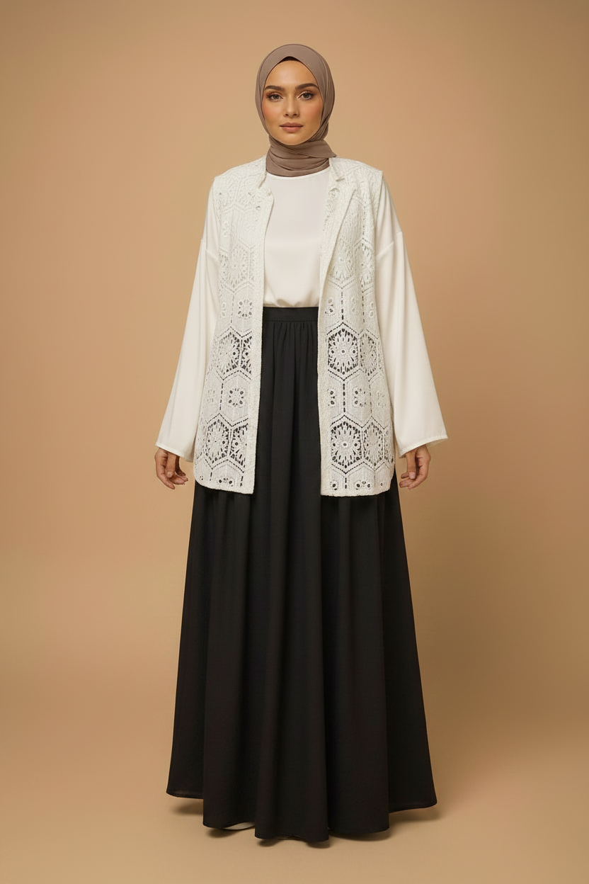 Nawel Black Tencel Skirt