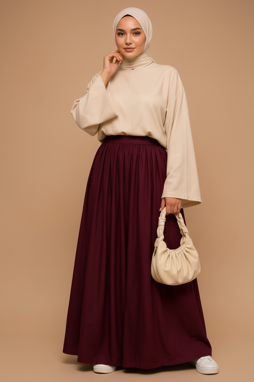 Sherazade Skirt Bordeaux