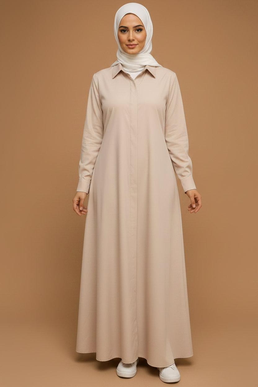 Fitted Shirt Dress Lastoura