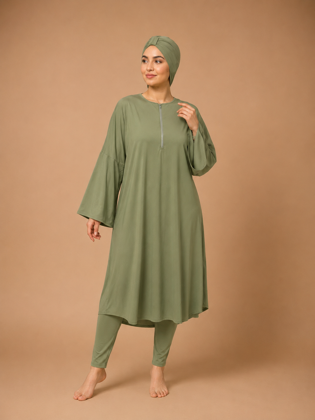 Burkini Maillot de Bain Islamique vert