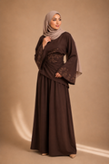 Ensemble Jupe et Haut Kawtar marron
