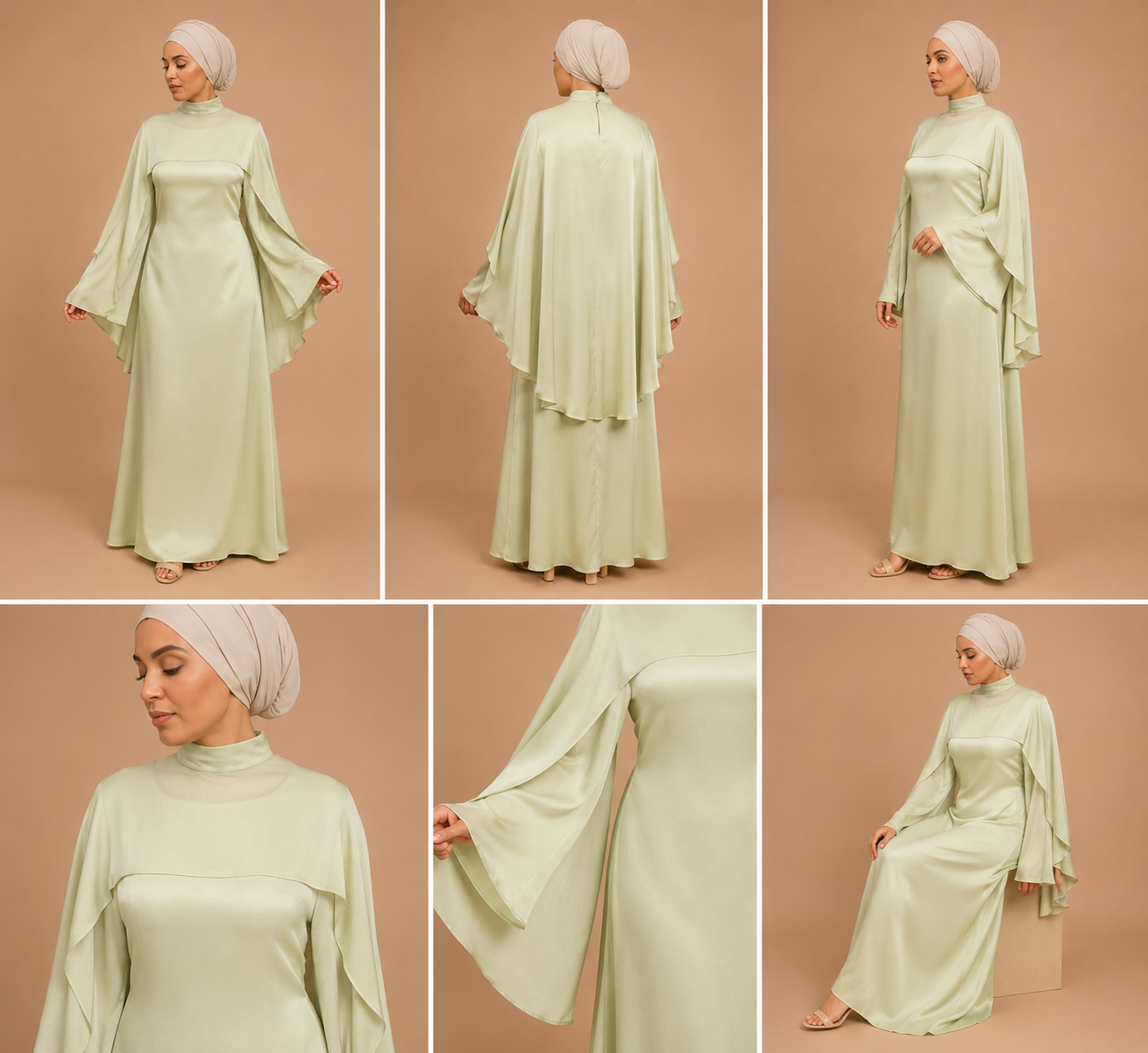 Haya Luxury Green Dress