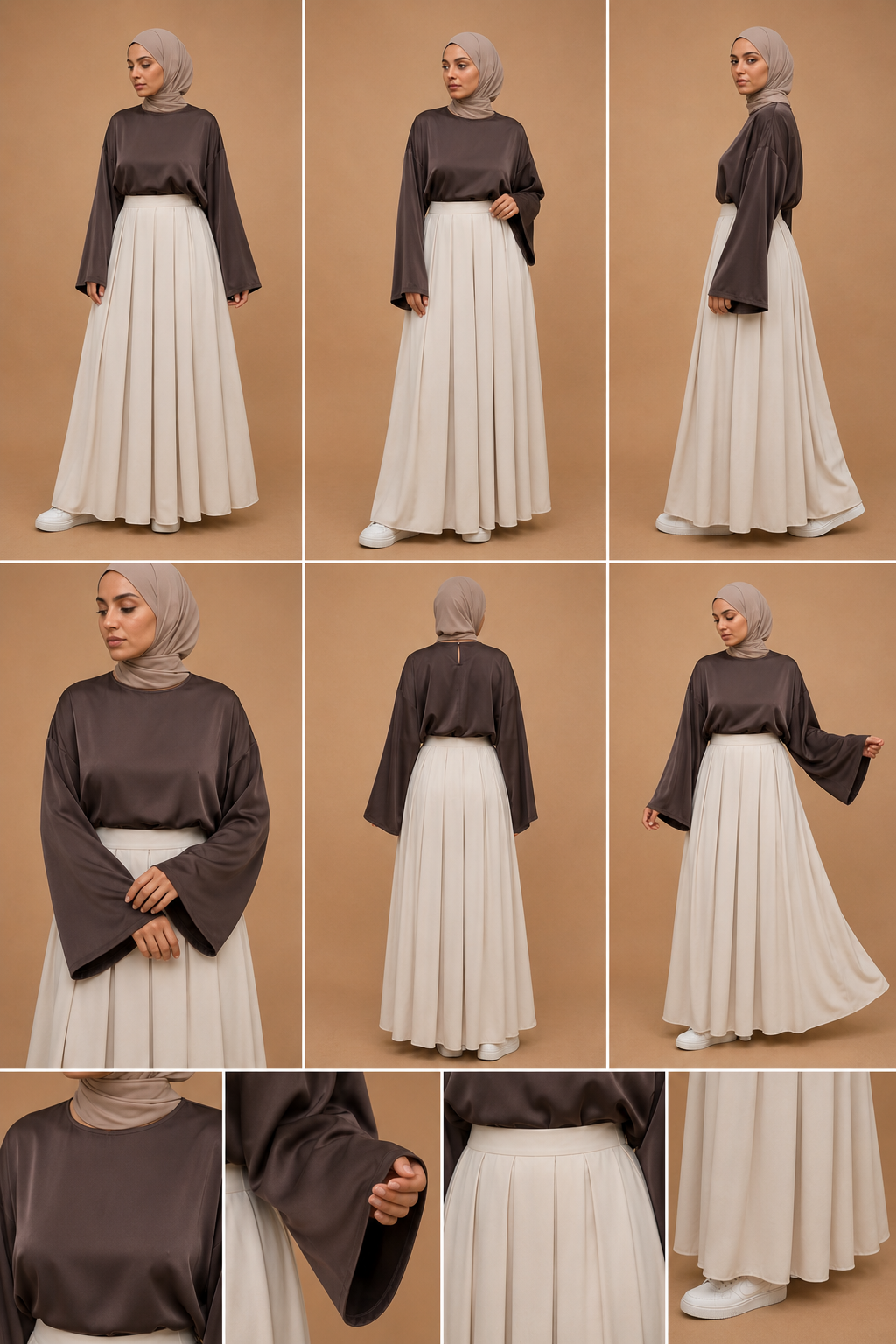 Sultana pleated skirt