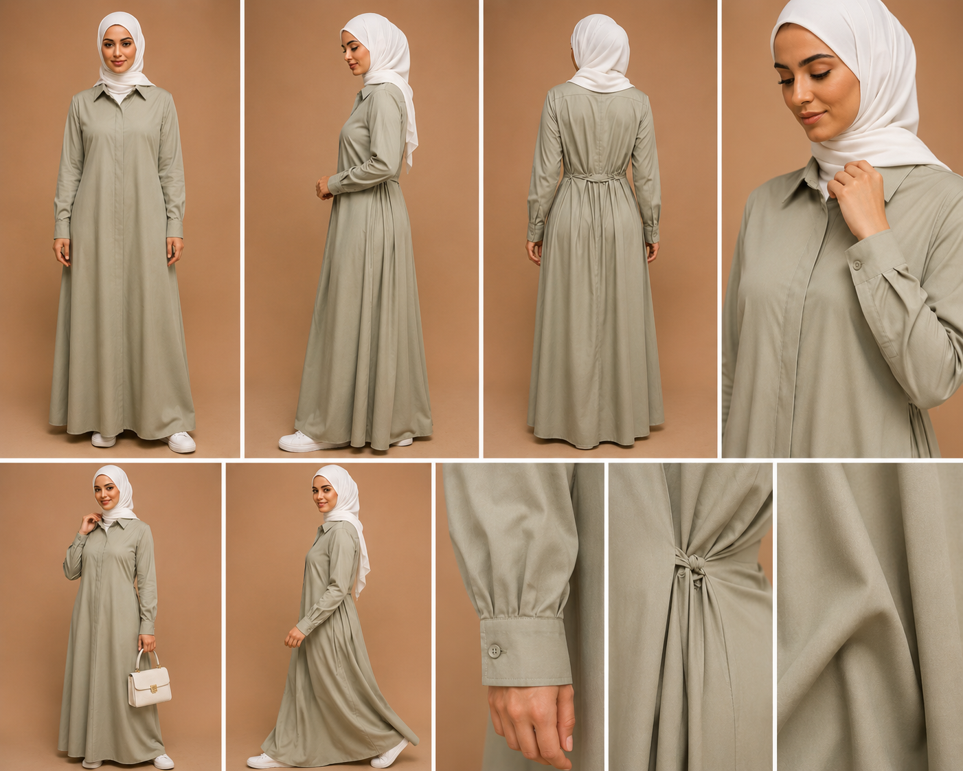 Fitted Shirt Dress Lastoura