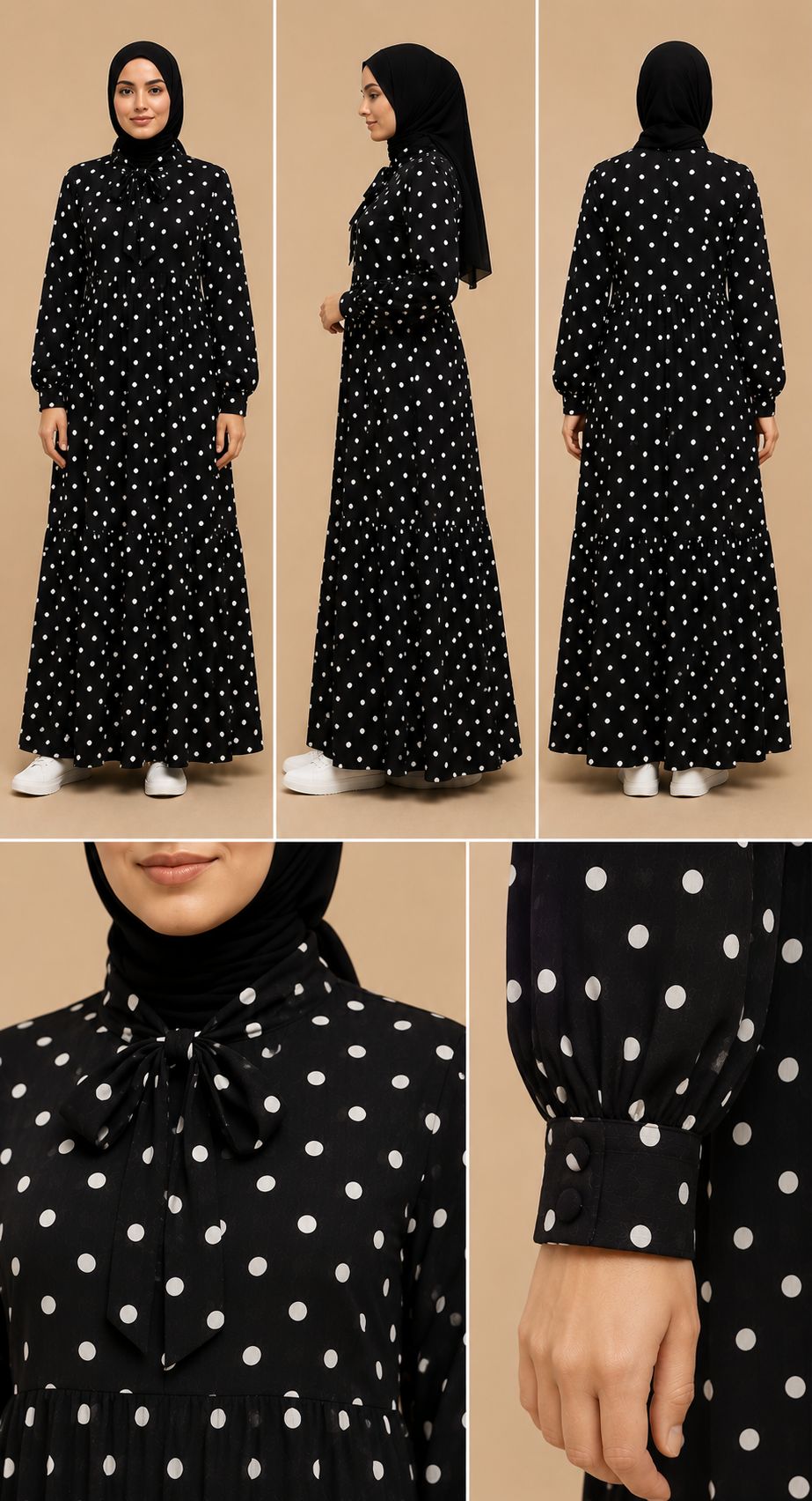 Warda polka dot dress