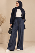Jean fluide coupe large – Bleu denim