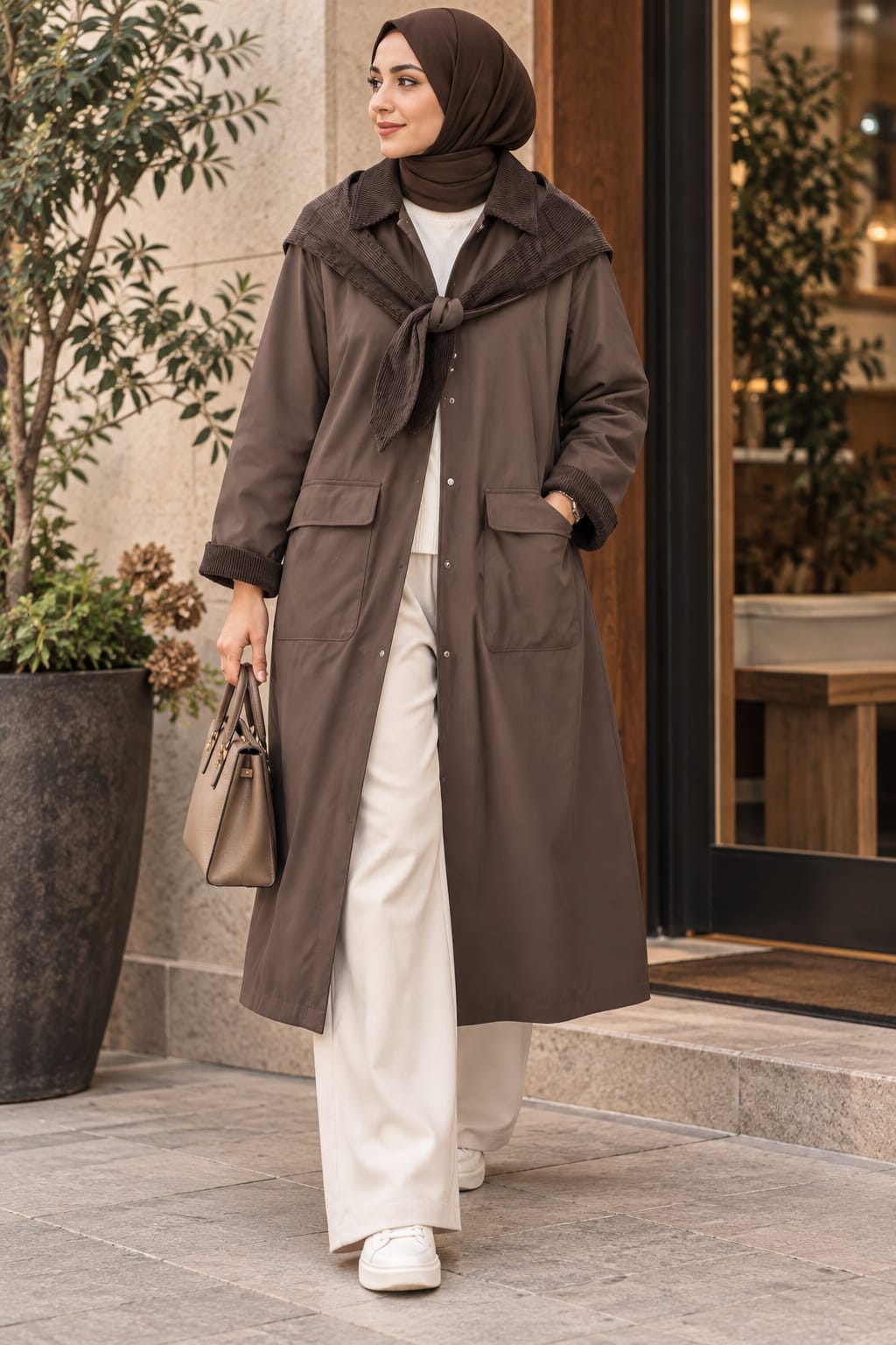 Manteau trench long